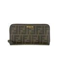 Fendi Brown Zucca Zippy Long Wallet #3855 by Bolt Boutique