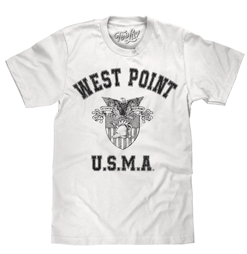 West Point U.S.M.A T-Shirt - White by Tee Luv