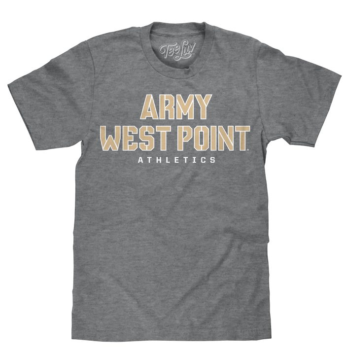 Army West Point Athletics T-Shirt - Gray by Tee Luv