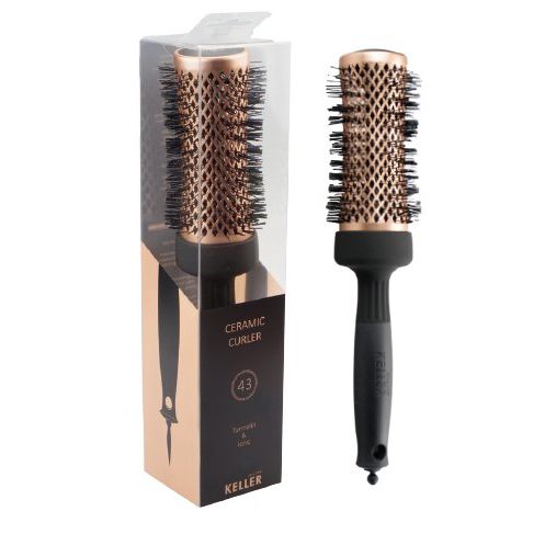 Keller Copper Line 43mm Turmalin & Ionic 43mm Ceramic Curler by Pasteur Pharmacy