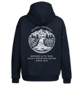 Coors Banquet Beer Double Sided Graphic Hooded Sweatshirt - Navy Blue by Tee Luv