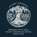 Coors Banquet Golden Colorado T-Shirt - Denim Black Heather by Tee Luv