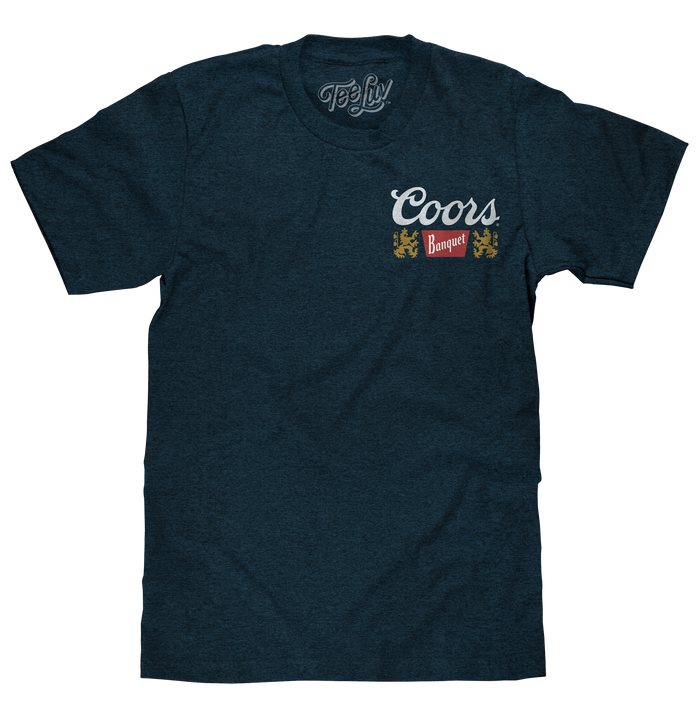 Coors Banquet Golden Colorado T-Shirt - Denim Black Heather by Tee Luv