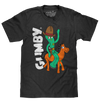 Gumby and Pokey Cowboy T-Shirt - Charcoal Gray Heather