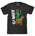 Gumby and Pokey Cowboy T-Shirt - Charcoal Gray Heather by Tee Luv