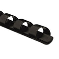 Fellowes Plastic Comb Bindings, 5/16" Diameter, 40 Sheet Capacity, Black, 25/Pack