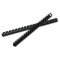 Fellowes Plastic Comb Bindings, 5/8" Diameter, 120 Sheet Capacity, Black, 25/Pack