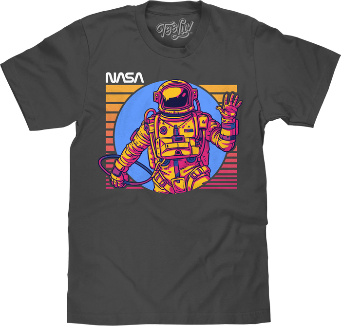 NASA Astronaut T-Shirt - Charcoal by Tee Luv