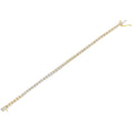 14K Yellow Gold Plated .925 Sterling Silver 3.0 Cttw Diamond Link Bracelet (K-L Color, I2-I3 Clarity) - 7.25" by Bids.com