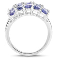 3.75 Carat Genuine Tanzanite .925 Sterling Silver Ring by Bids.com