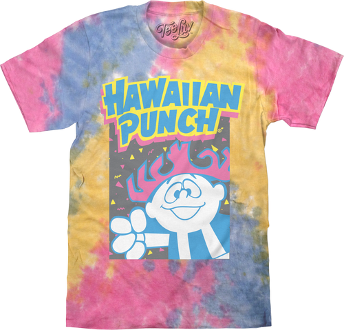Retro Hawaiian Punch Tie Dye T-Shirt - Sherbert Tie Dye by Tee Luv