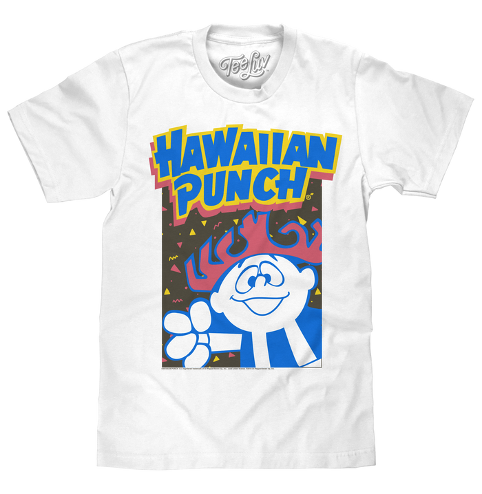 Hawaiian Punch Neon Punchy T-Shirt - White by Tee Luv