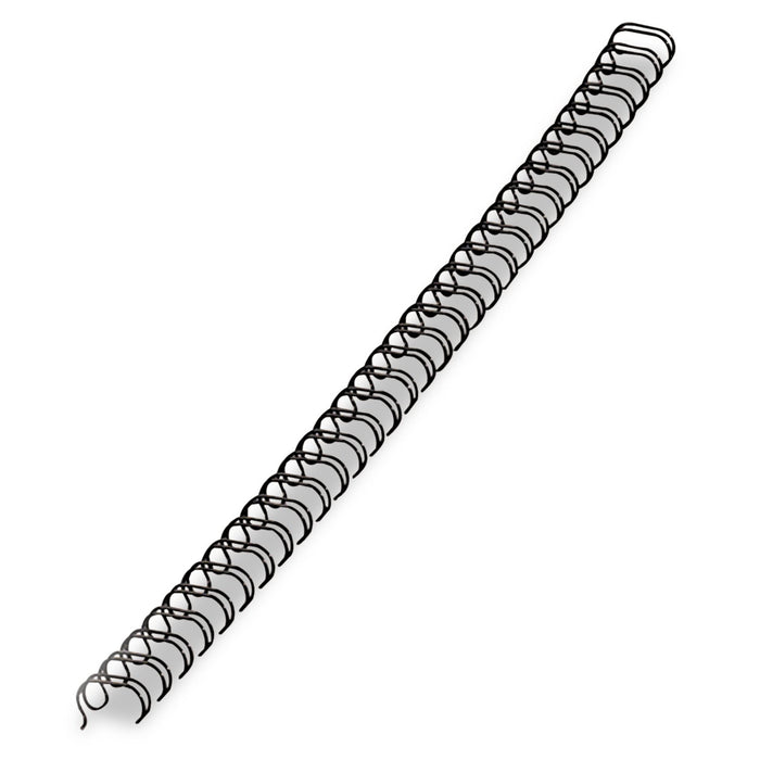 Fellowes Wire Bindings, 9/16" Diameter, 130 Sheet Capacity, Black, 25/Pack