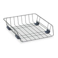 Fellowes Front-Load Wire Desk Tray, 1 Section, Letter Size Files, 10.88" x 12.63" x 2.63", Black
