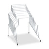 Fellowes Wire Step File, 8 Sections, Letter to Legal Size Files, 10.13" x 12.13" x 11.81", Silver
