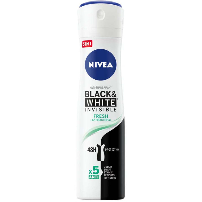 Nivea Deodorant Spray Invisible Black & White Fresh 150Ml by Pasteur Pharmacy