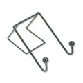 Fellowes Partition Additions Wire Double-Garment Hook, 4 x 5.13 x 6, Over-the Panel Mount,  Black