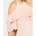 Jm Collection Plus Size Embellished Ruffled Top, casabella Size 1X by Vanessa Jane