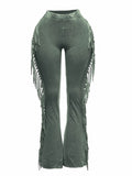 Fringe Detailed Pants by The House of Stylez