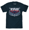 Florida Atlantic University Owls T-Shirt - Denim Blue Heather by Tee Luv