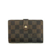 Louis Vuitton Damier Ebene Brown Bifold Kisslock Wallet #3912
