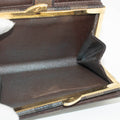 Louis Vuitton Damier Ebene Brown Bifold Kisslock Wallet #3912 by Bolt Boutique