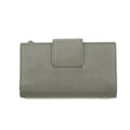 Prada Saffiano Leather Grey Metal Medium Wallet #3918 by Bolt Boutique