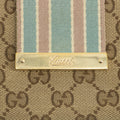 Gucci Beige & Pink GG Canvas French Flap Long Wallet #3920 by Bolt Boutique