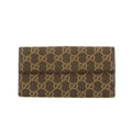 Gucci GG Logo Brown Canvas x Leather Long Wallet #3922 by Bolt Boutique