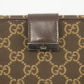 Gucci GG Logo Brown Canvas x Leather Long Wallet #3922 by Bolt Boutique