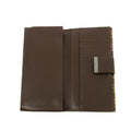Gucci GG Logo Brown Canvas x Leather Long Wallet #3922 by Bolt Boutique