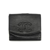 Chanel Caviar Skin Black Compact Wallet #3929