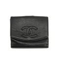 Chanel Caviar Skin Black Compact Wallet #3929 by Bolt Boutique