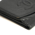 Chanel Caviar Skin Black Compact Wallet #3929 by Bolt Boutique