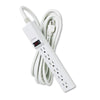 Fellowes Power Strip, 6 Outlets, 15 ft Cord, Platinum