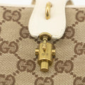 Gucci GG Brown White Canvas x Leather Compact Wallet #3935 by Bolt Boutique