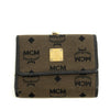 MCM Brown Canvas Kisslock Wallet #3937