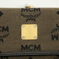 MCM Brown Canvas Kisslock Wallet #3937 by Bolt Boutique