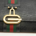 Gucci GG Vintage Black Canvas x Leather Sherry Line Long Wallet #3938 by Bolt Boutique