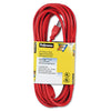 Fellowes Indoor/Outdoor Heavy-Duty 3-Prong Plug Extension Cord, 25 ft, 13 A, Orange