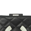 Chanel Quilted Cambon Black Compact Wallet #3946 by Bolt Boutique