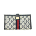 Gucci Canvas Coded Blue Ophidia Long Wallet #3947 by Bolt Boutique