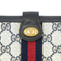 Gucci Canvas Coded Blue Ophidia Long Wallet #3947 by Bolt Boutique