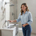 Oatey Designline 28 in. Linear Shower Drain Wave Grate in Stainless Steel, Silve by Vanessa Jane