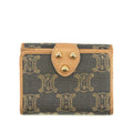 Celine Triomphe Canvas Beige x Blue Demin Compact Wallet #3950 by Bolt Boutique
