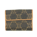 Celine Triomphe Canvas Beige x Blue Demin Compact Wallet #3950 by Bolt Boutique