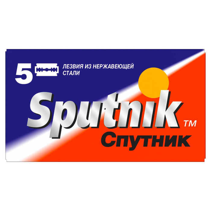 Sputnik Cnythnk Teflon Coated Double Edge (DE) Razor Blades - 5 Blades by Pasteur Pharmacy