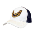 Pontiac Firebird Trucker Hat - White and Black by Tee Luv