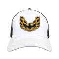 Pontiac Firebird Trucker Hat - White and Black by Tee Luv