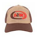 A&W Root Beer Logo Baseball Hat - Brown and Tan by Tee Luv